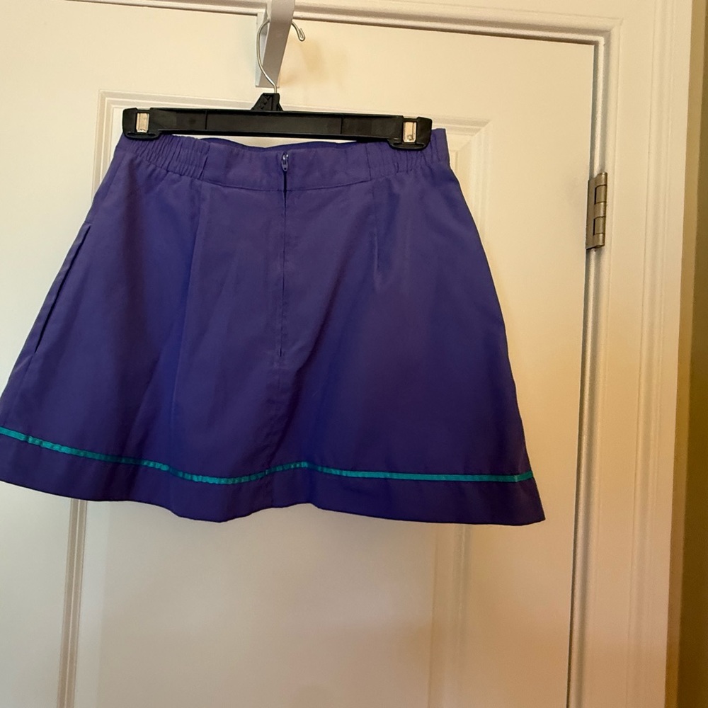 Tail Purple Skater Mini Skirt for Casual Wear
